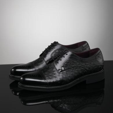 Chrisdien Deny克雷斯丹尼新款男士商务正装皮鞋布洛克雕花时尚英伦办公绅士男鞋
