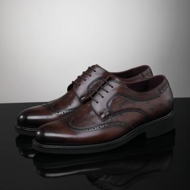 Chrisdien Deny克雷斯丹尼新款男士商务正装皮鞋布洛克雕花系带英伦绅士办公男鞋