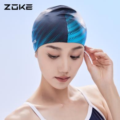 洲克硅胶泳帽不勒头男女通用游泳训练zoke防水护发护耳防滑颗粒帽623503218