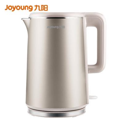 九阳（Joyoung）K17-F10 电水壶自动断电双层钢杯体烧水壶开水煲1.7L