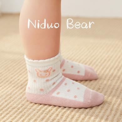 尼多熊婴儿袜子夏季薄款松口宝宝袜子儿童袜子女童透气网眼袜S0042