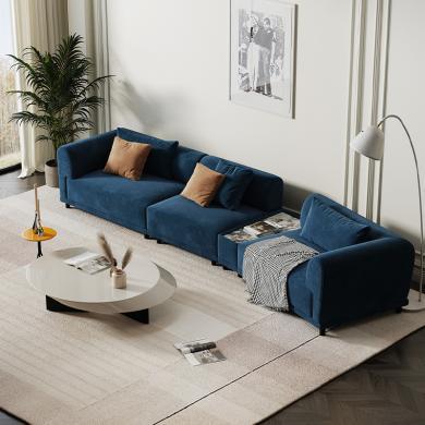 2023年新款法式奶油风沙发客厅小户型轻奢现代简约直排布艺沙发