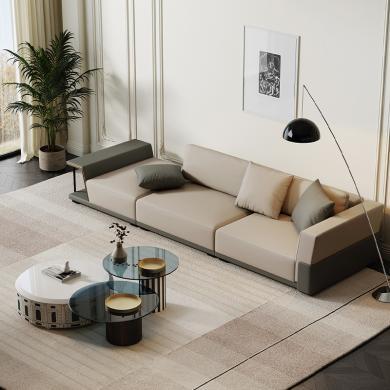 北欧进口纳帕沙发头层牛皮小户型现代简约意式轻奢皮艺客厅沙发