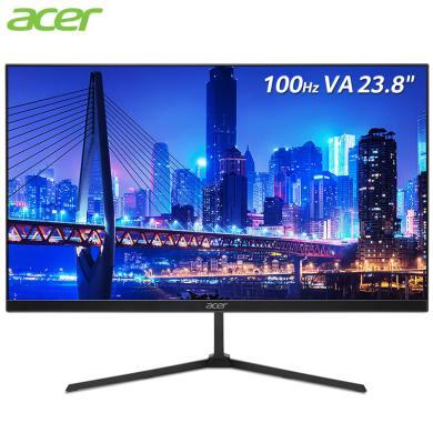 宏碁（Acer）显示屏显示器暗影骑士23.8英寸100Hz刷新4ms响应HDMI接口全高清HDR纤薄电竞显示器QG240Y