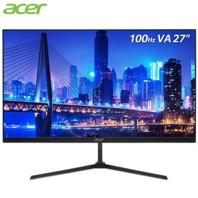 宏碁（Acer）显示屏显示器暗影骑士27英寸100Hz刷新4ms响应HDMI接口全高清HDR纤薄电竞显示器QG270