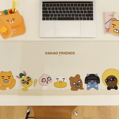 韩国正版KAKAO FRIENDS鼠标垫电脑办公桌桌垫卡通防滑舒适游戏垫