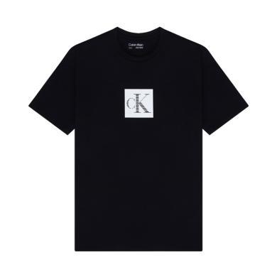 【支持购物卡】Calvin Klein 卡尔文.克莱恩 CK 新款男士短袖T恤 胸前方块字母图案 香港直邮