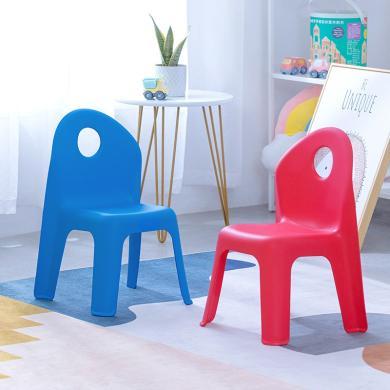 茶花儿童椅幼儿园家用桌椅宝宝椅小板凳塑料靠背加厚防滑小椅子359001