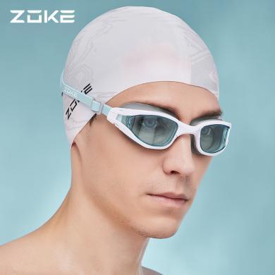 zoke男士泳镜高清防水防雾专业洲克竞速女成人不勒头训练游泳眼镜622501204