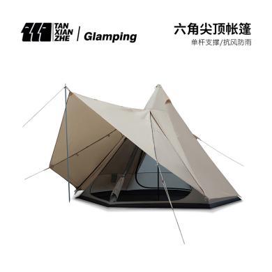 探险者帐篷印第安蒙古包户外加厚防暴雨野营5-8人帐篷旅游滩露营 TXZ-1115