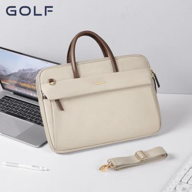 GOLF/高尔夫手提电脑包女士大容量13/14/15英寸笔记本电脑包商务时尚公文包女 B311807