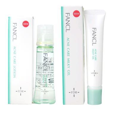 【支持购物卡】日本FANCL芳珂 祛痘水乳组合 爽肤水30ml+乳液18g FDR系列 水油平衡