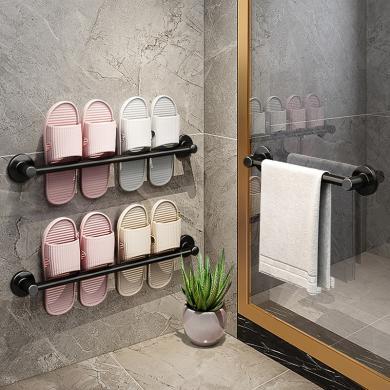 尔沫浴室拖鞋架免打孔卫生间墙壁挂式收纳神器洗手间鞋子沥水架置物架-ERMO-015