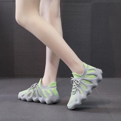 MIJI时尚女鞋2023新款网红潮鞋八爪鱼椰子飞织透气舒适运动休闲鞋包邮MS-5018