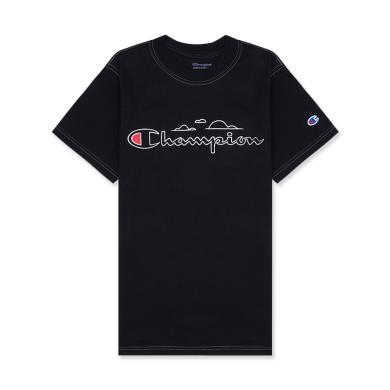 【支持购物卡】Champion/冠军 男女同款草写logo短袖T恤 athletics线 香港直邮