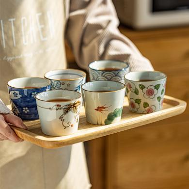 摩登主妇围炉煮茶陶瓷茶杯茶碗喝茶小杯子日式功夫茶具套装主人杯