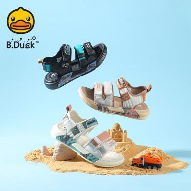 B.Duck小黄鸭童鞋男童凉鞋夏季新款儿童运动沙滩鞋软底防滑潮包邮B2483020