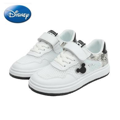 Disney迪士尼童鞋儿童小白鞋网面透气女童板鞋男童鞋春夏季板鞋M2228737