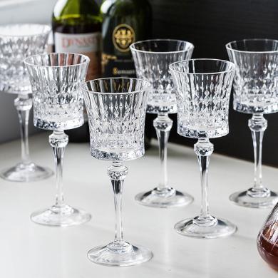 摩登主妇法国CDA钻石水晶杯红酒杯高脚杯精致香槟杯红酒杯子