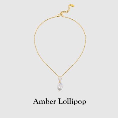 安铂洛利巴洛克珍珠项链女年新品锁骨链送女友送妈妈礼物项链220617849