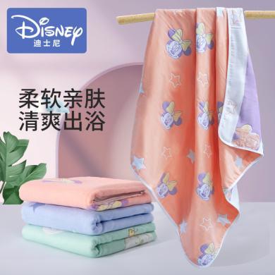迪士尼提花6层纱布浴巾