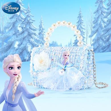 迪士尼冰雪奇缘2023新款女孩斜挎手提包儿童包包可爱时尚公主