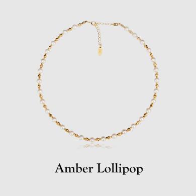 安铂洛利 淡水珍珠项链女款小众设计高级感锁骨链新款颈链女夏22022168