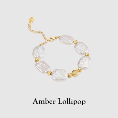 安铂洛利天然淡水珍珠手链女巴洛克珍珠手链高级感手链ABL220919914