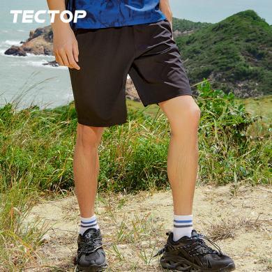 TECTOP/探拓户外夏季弹力侧口袋五分裤男款弹力短裤舒适休闲裤沙滩裤