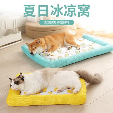 夏季宠物冰凉垫猫咪睡垫耐咬宠物冰垫猫垫狗狗三明治冰凉窝狗垫子