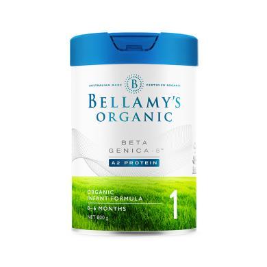 澳洲Bellamys贝拉米 白金版有机A2婴儿配方奶粉1段(0-6个月) 800g