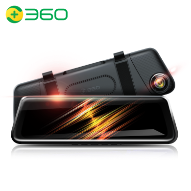 360行车记录仪 1080P高清夜视前后双录手机app互联停车监控 M320