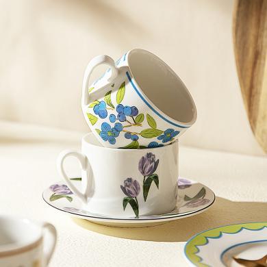 摩登主妇咖啡杯高档精致马克杯高颜值家用下午茶陶瓷杯碟杯子套装