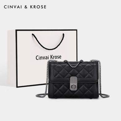 CinvaiKrose 官网旗舰店包包新款2023牛皮斜挎包今年流行爆款包包高级腋下包女包女士包包