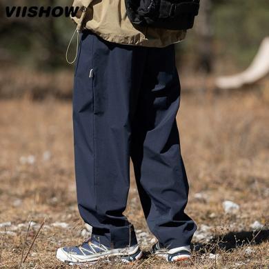 VIISHOW工装裤男日系裤子男夏季休闲裤潮牌阔腿裤宽松直筒裤 KC2152233