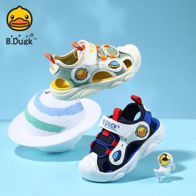 B.Duck小黄鸭童鞋男童凉鞋包头夏季新款儿童鞋子宝宝凉鞋防滑包邮B2485031