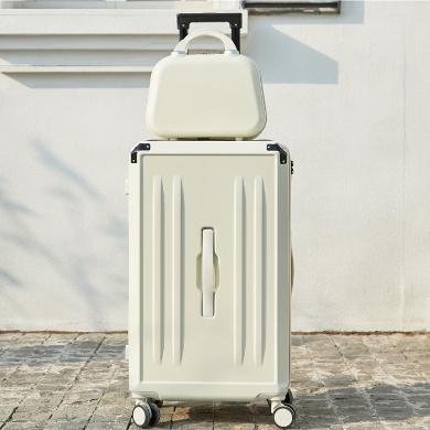 欧时纳行李箱大容量加厚皮箱密码旅行箱男女万向轮拉杆箱子母22寸