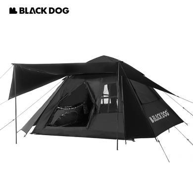 Blackdog黑狗全新升级自动帐带天幕黑胶帐篷露营便携加厚防雨 BD-ZP012T