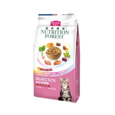 麦富迪猫粮营养森林成幼猫粮2kg英美短蓝猫通用型肠道调理