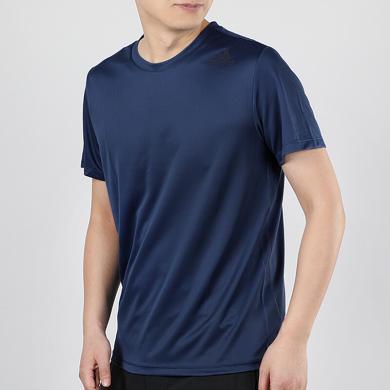 阿迪达斯短袖男2023夏季新款运动服半袖透气圆领上衣T恤FM2103