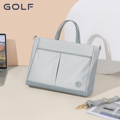 GOLF/高尔夫新款14寸笔记本电脑包女士公文包通勤托特包手提单肩斜挎潮包包 GAL22840
