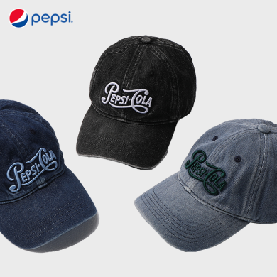 【百事帽子】PEPSI复古百搭时尚休闲遮阳牛仔棒球帽