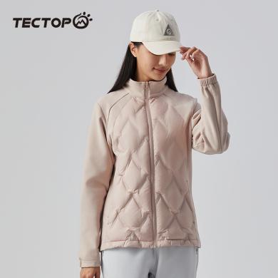 TECTOP/探拓户外秋冬季新款女款立领短款羽绒服轻薄保暖防风休闲外套