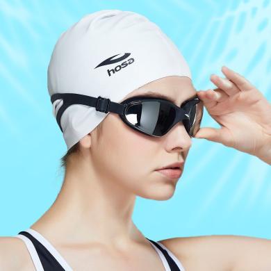 hosa高清防水防雾大框可调节泳镜男女通用新款专业泳镜游泳眼镜219161111