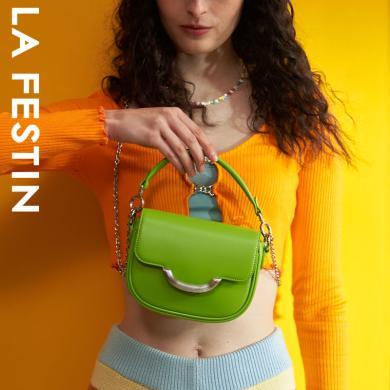 【原创品牌】拉菲斯汀包包新款设计师品牌小众单肩斜挎手提链条包