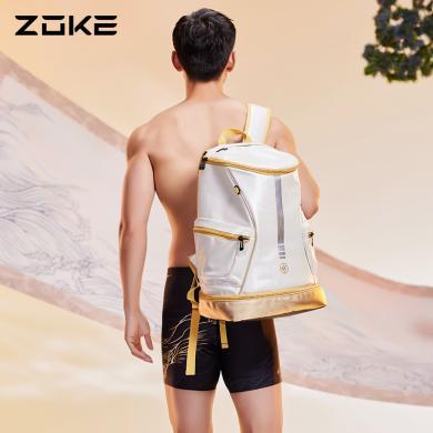 洲克双肩包干湿分离大容量成人通用zoke训练健身登山游泳专用包622505120B