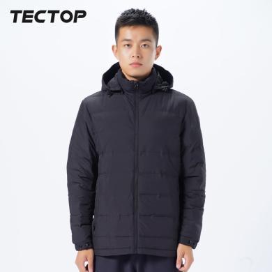 TECTOP/探拓户外秋冬新款轻薄羽绒服男款立领短款透气防风保暖外套