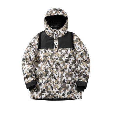 牧高笛MobiGarden Urban女式连帽鹅绒迷彩羽绒服ZW21406028