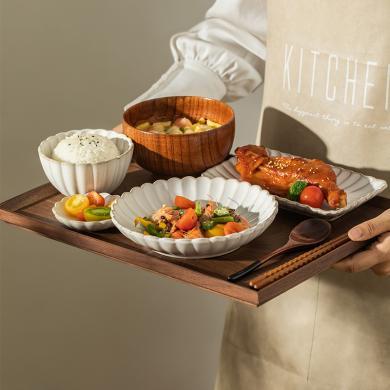 摩登主妇一人食餐具精致家用仪式感日式早餐带托盘高颜值碗盘套装