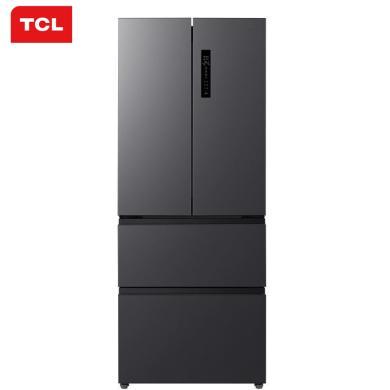 【618提前购】407升TCL冰箱一级能效双变频法式多门四开门家用大容量电冰箱超薄嵌入式风冷无霜 R407V5-D-R407V5-D-R407V5-D